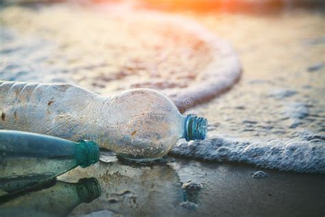 Used Plastic Bottles Floating In Ocean Stock Photo Image Of Human