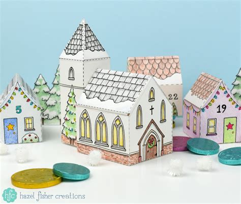 Hazel Fisher Creations Printable Christmas Church