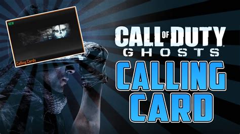 How To Get New Call Of Duty Ghosts Calling Card New Sights And Camo In