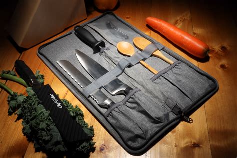 Chef Knife Bag Folder Case Bag 6 Pockets For Knives And Kitchen