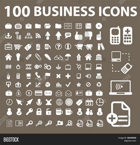 100 Business Icons Vector And Photo Free Trial Bigstock