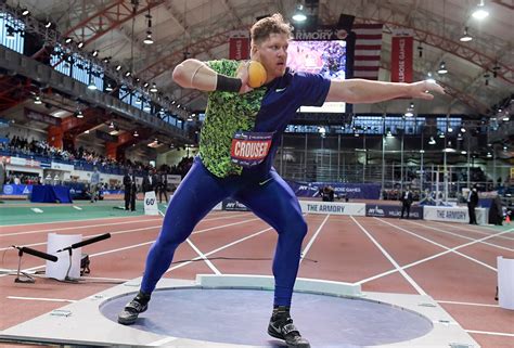 Olympic trials he threw 23.37m (76 ft. Crouser Challenges World Record In Shot Put | Arkansas ...