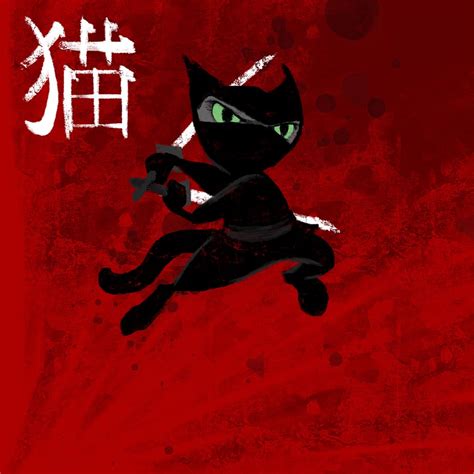 ninja kitty by felixthecat001 on deviantart