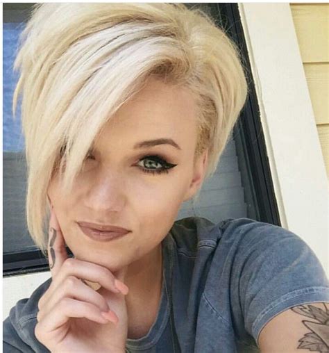Blonde pixie cuts punk pixie cut pixie cut back. Tango Colored Short Pixie Hairstyle For 2018 Right Now ...