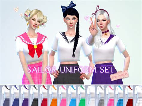 Nueajaas Manueapinny Sailor Uniform Set