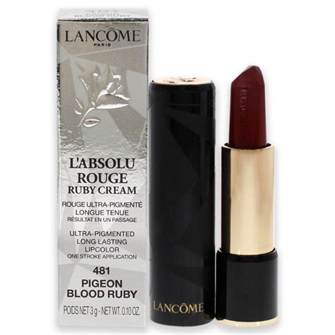 Lancome Labsolu Rouge Ruby Cream Lip Color 481 Pigeon Blood Ruby By