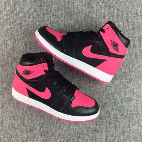 Nike Air Jordan 1 Retro Black Pink Women Basketball Shoes Sepsport