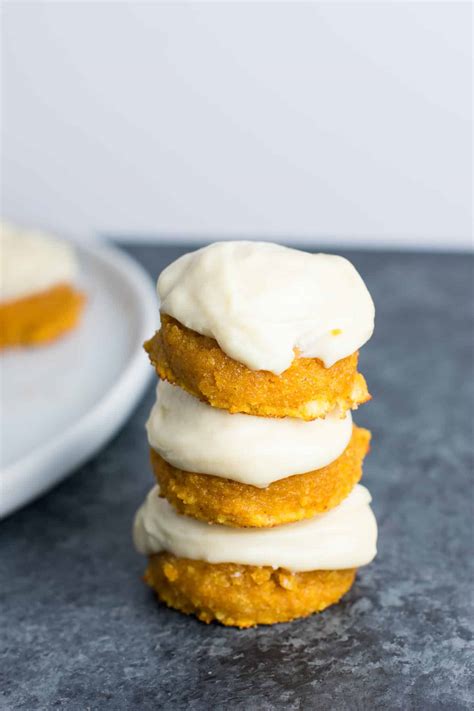 Gluten Free Pumpkin Pie Cookies W Greek Yogurt Cream Cheese Frosting