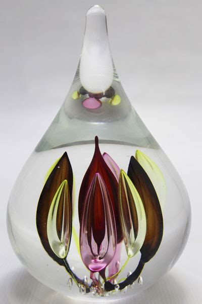 Crystal Glass Contemporary Unique Art Tear Drop Sculpture Art Glass Gallery
