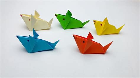 How To Make A Paper Mouse Or Rat 3d Origami Animals Instructions