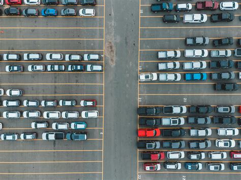 Aerial View Of Cars On The Parking Lot · Free Stock Photo