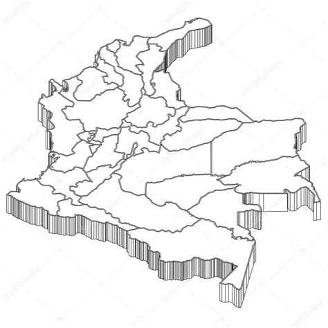 Colombia Colombia Mapa Vector Gráfico Vectorial © Jboy24 Imagen 38317145