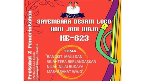 Pemkab Wajo Buka Sayembara Desain Logo Hjw 623 Hadiah Juara Pertama