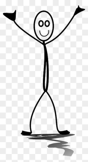 Happy Man Free Icon Stickman With Hands Up Free Transparent PNG