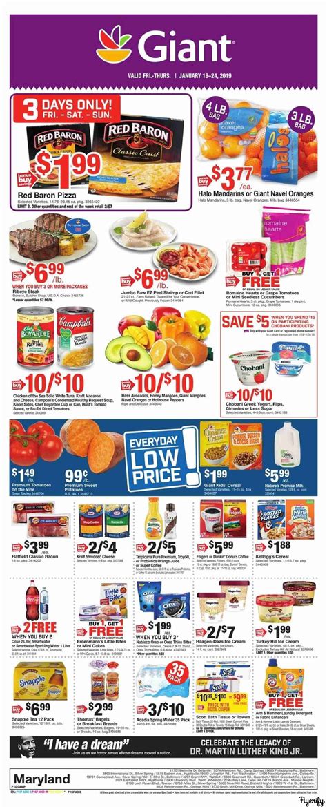 Giant Food Weekly Ad & Flyer January 18 to 24 Canada