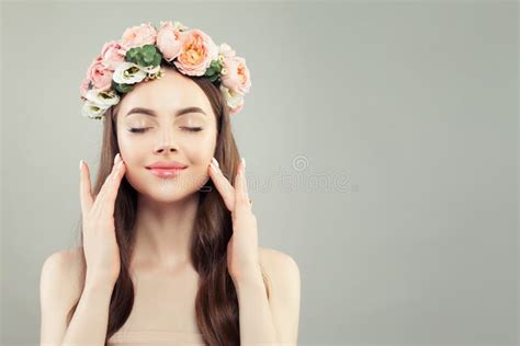 Beautiful Female Portrait Healthy Spa Model Wodel With Clear Skin