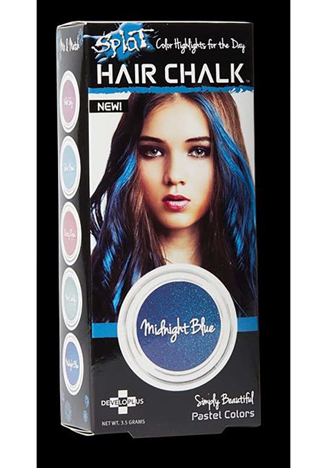 Splat Hair Chalk In Midnight Blue Dark Blue