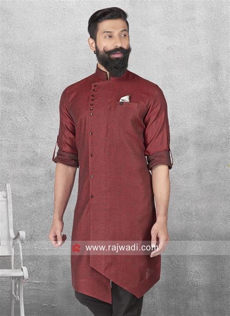 Attractive Maroon Pathani Suit
