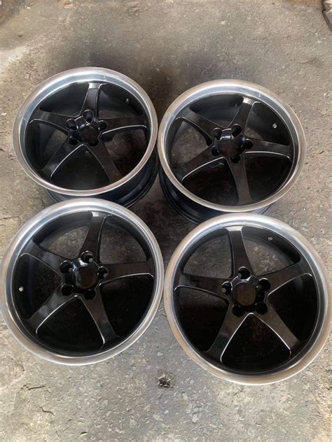 18 Dark Gunmetal Mags Used Newly Painted 5holes Pcd 120 Bmw Fitment