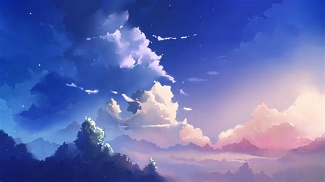 Makoto Shinkai Sky Clouds Blue Landscape 5