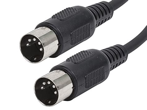 Monoprice 3ft Midi Cable With 5 Pin Din Plugs Black