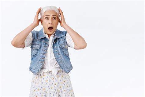 Free Photo | Panicking anxious and speechless shocked caucasian senior