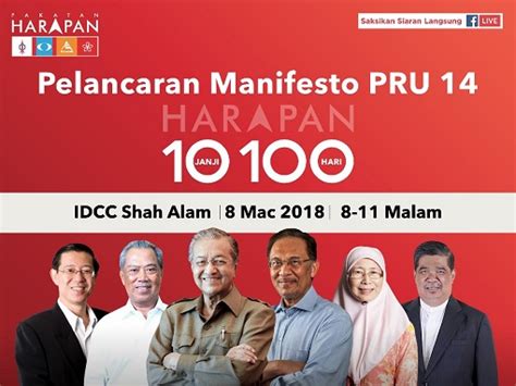 Poster janji utama 100 hari. this is why PH will lose all by-elections & GE15