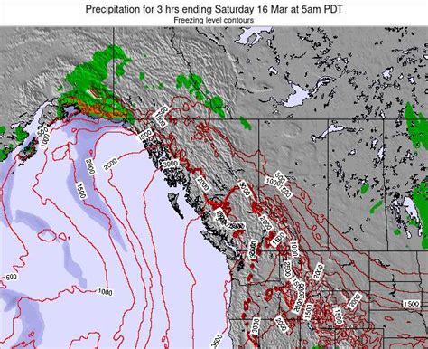 British Columbia Precipitation For 3 Hrs Ending Thursday 27 May At 5pm Pdt