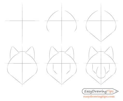 How To Draw A Wolf Face And Head Step By Step Easydrawingtips 2022