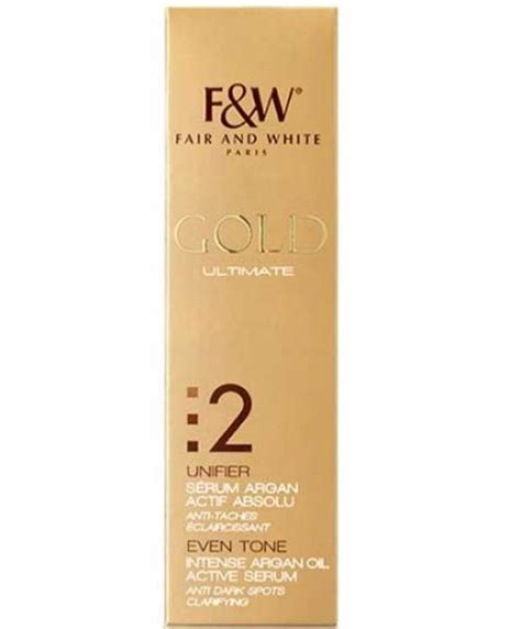 Fair And White Gold Ultimate Gold Ultimate Even Tone Intense Argan