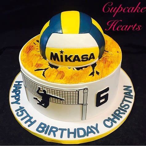 Score A Point With Volleyball Cake Decorations For A Sports Themed Cake