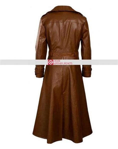 Channing Tatum Gambit Leather Costume Trench Brown Coatchanning Tatum