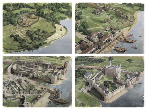 The Site Of The Tower Of London Top Left 40ad Before The Romans