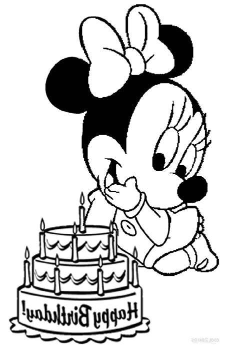 Download more than 100 minnie mouse coloring pages! Baby Minnie Mouse Coloring Pages Cute Style | Educative Printable in 2020 | Minnie mouse ...