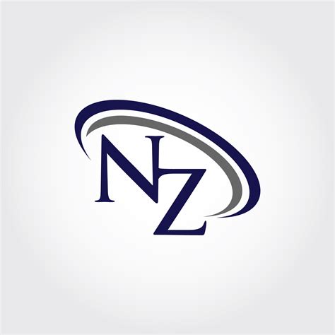 Monogram Nz Logo Design By Vectorseller Thehungryjpeg