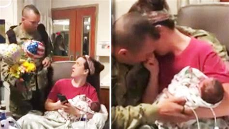 Military Dad Surprises Wife In Nicu Days After She Had Twins Youtube