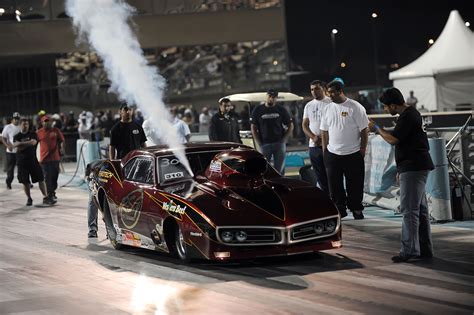 drag racing pro drag at yas kicks off with a blast in first of four rounds for 1 4m aed purse