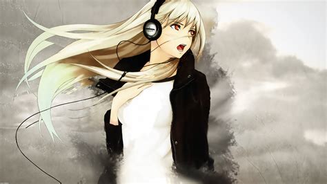 Gambar Anime Girl Listening To Music  Anime77