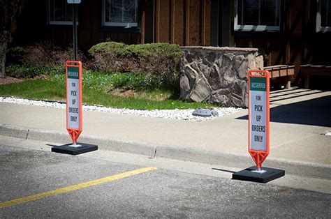 FlexPost Flexible Sign Posts Retail Grocery Parking Lots