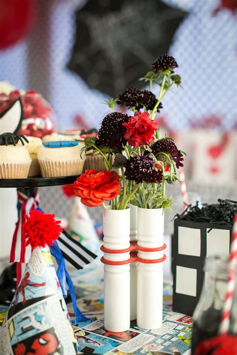 Mens party hats, favors, decor and photos. Kara's Party Ideas Spectacular Spider Man Birthday Party ...