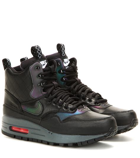 Lyst Nike Air Max 1 Mid Sneaker Boots In Black