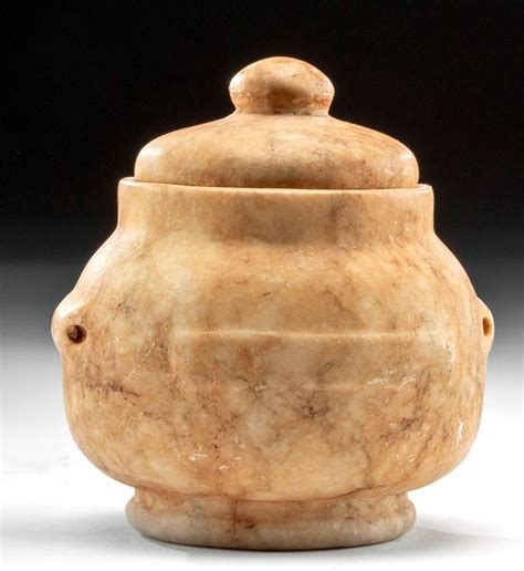 Egyptian Alabaster Jar With Lid Jul 01 2020 Artemis Gallery In Co