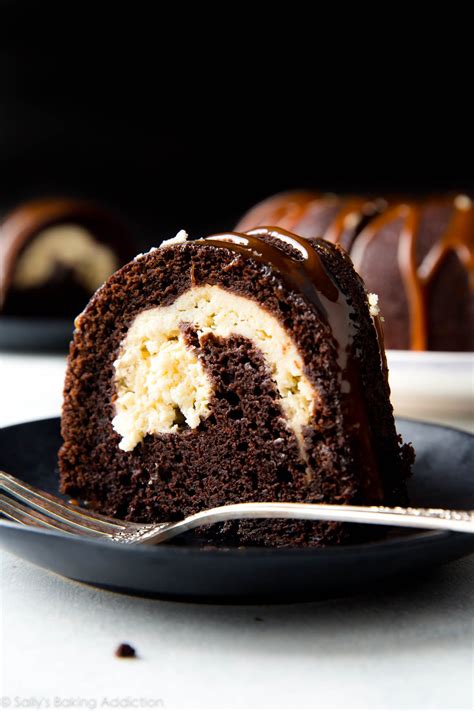 Sprinkle powdered sugar on top if desired. Chocolate Cream Cheese Bundt Cake | Sally's Baking Addiction