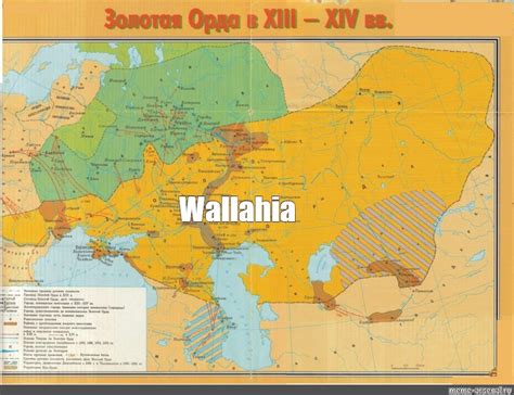 Create Meme The Golden Horde Map Of The Golden Horde 14th Century