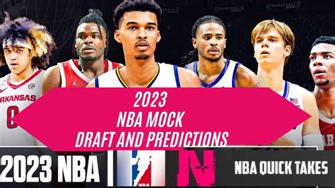 2023 Nba Mock Draft And Predictions Youtube