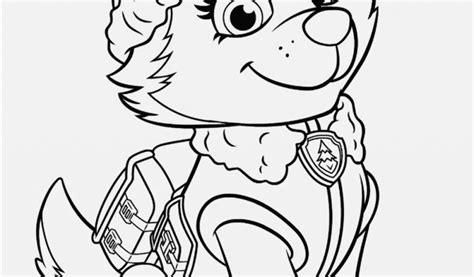 Everest Coloring Page Paw Patrol Sketch Coloring Page