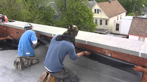 Naples Roofing Epdm Rubber Wall Flashing Detail Youtube