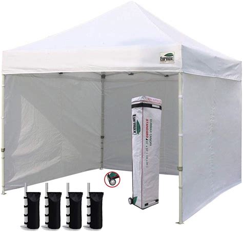 The best 10 x 10 pop up canopy tent can be used for commercial and recreational events. Eurmax Pop-up Canopy Tent