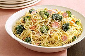 The low carb shrimp alfredo with broccoli can be served on individual serving plates. Spaghetti with Garlic-Shrimp & Broccoli Recipe - Kraft Recipes | Pasta primavera alfredo, Pasta ...