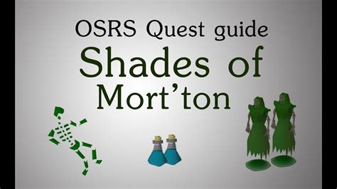 If you take this to the apothecary in varrock, he will give you 335 herblore xp. OSRS Shades of Mort'ton quest guide - YouTube